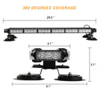 ASPL 29.5" 54 LED Strobe Light Bar with Magnetic Base
