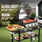 Blackstone Ninja Portable Grill Cart – Folding BBQ Table with Wheels, Durable Outdoor Cooking Station