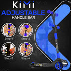 KIMI Kids 3-Wheel Electric Scooter, Adjustable, LED Lights, 10 Mile Range, Ages 2-9, TSA Approved