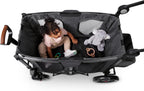 Stroller Wagon, 4 Seater Wagon Stroller for Kids with Low Sides, Baby Stroller Wagon, Quad Stroller