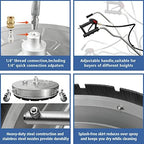 Janz Pressure Washer Surface Cleaner with 4 Wheels