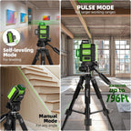 Huepar 360 Self Leveling Rechargeable Lazer Level with Tripod