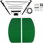 HECASA Green Tractor Canopy for ROPS Tractors, 48′′x52′′, Fits 2′′x2′′ or 2′′x3′′ ROPS, Easy Bolt-On Installation