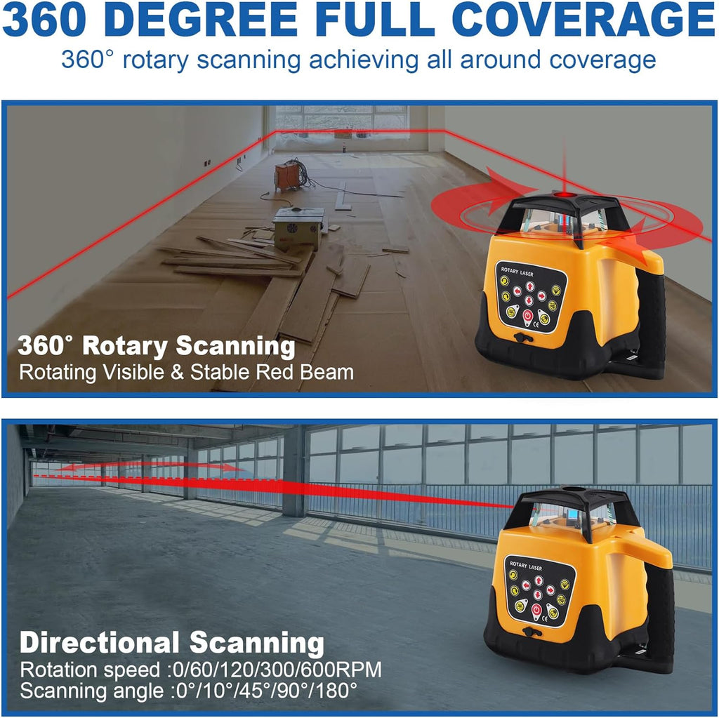 Iglobalbuy Self Leveling Rotary Laser Level System Kit with Surveying Tripod