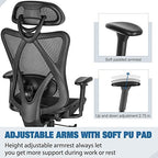 SUNNOW Ergonomic Office Chair, Mesh Computer Desk Chair , High Back Executive Task Chair