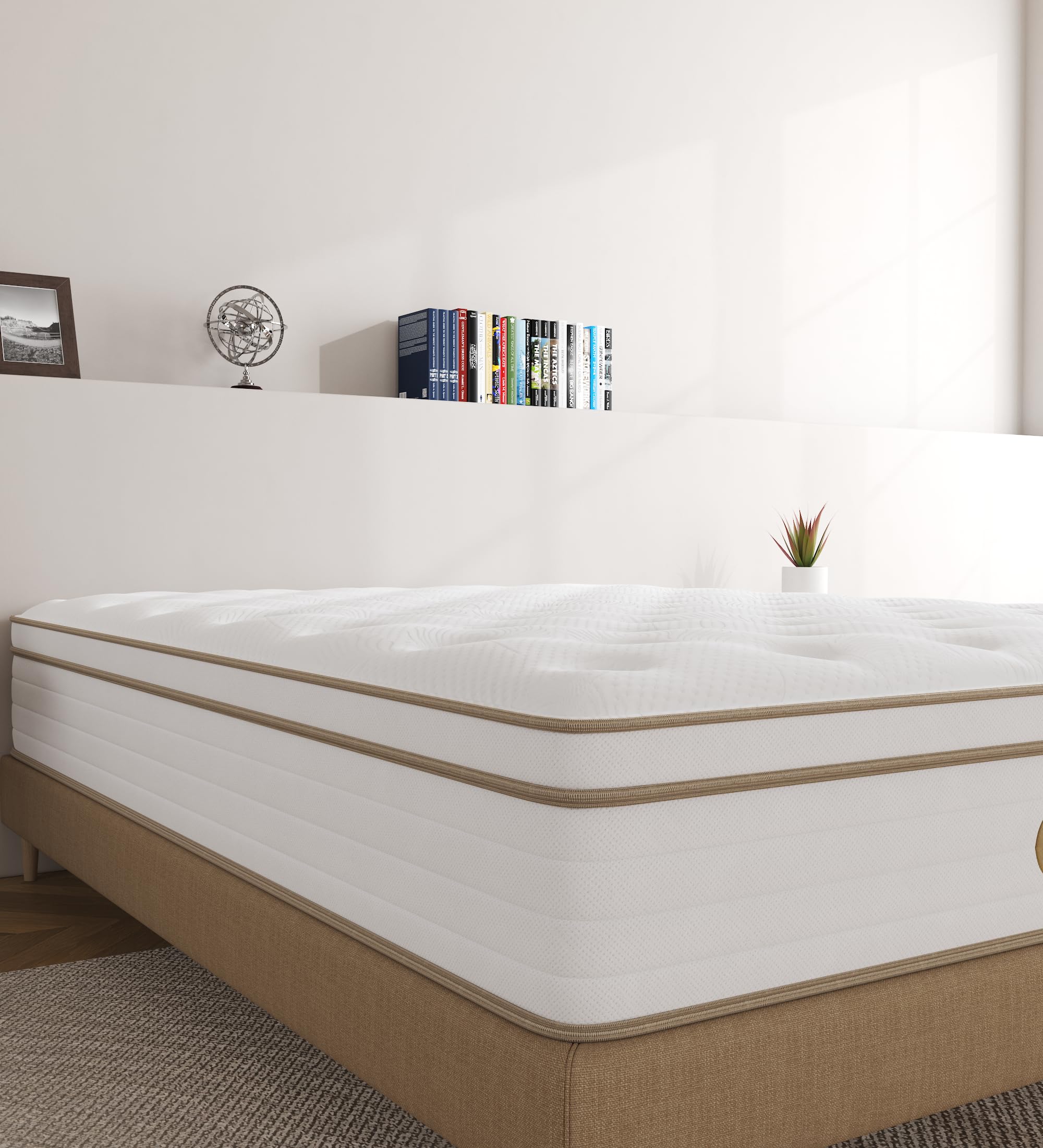 KOANTTI 12 Inch Medium Firm Memory Foam Mattresse