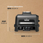 OG701 7-in-1 Outdoor Electric Grill & Smoker - Grill, BBQ, Air Fry, Bake, Roast, Dehydrate & Broil - Uses Woodfire Pellets - Portable & Weather Resistant
