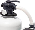 3000 GPH Above Ground Pool Sand Filter Pump w/ Deluxe Pool Maintenance Kit