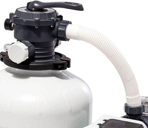 3000 GPH Above Ground Pool Sand Filter Pump w/ Deluxe Pool Maintenance Kit