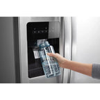 Whirlpool 36-Inch Wide Side-By-Side Refrigerator - 24 Cu. ft. Stainless Steel