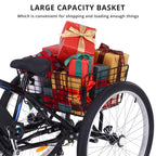 Garvee 3 Wheel Electric Bicycle for Men Women, 350W Motor Electric Tricycle for Adults, 26" Fat Tire Motorized Bicycle w/ 36V 10Ah Removable Battery, 7 Speed Electric Trike up to 50+ Miles, 3 Modes