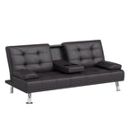JUMMICO Modern Convertible Folding Futon Sofa Bed