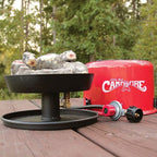 Camco Little Red Campfire Portable Propane Fire Pit with 11.25′′ Tray, 65,000 BTU, for Camping & Patios