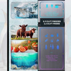 Mini Fridge with Freezer, 3.1 Cu.Ft Small Refrigerator, Compact Refrigerator with LED Light  sgtnighsdesigns