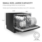 COMFEE' Portable Countertop Dishwasher for Dorm, RV& Apartment