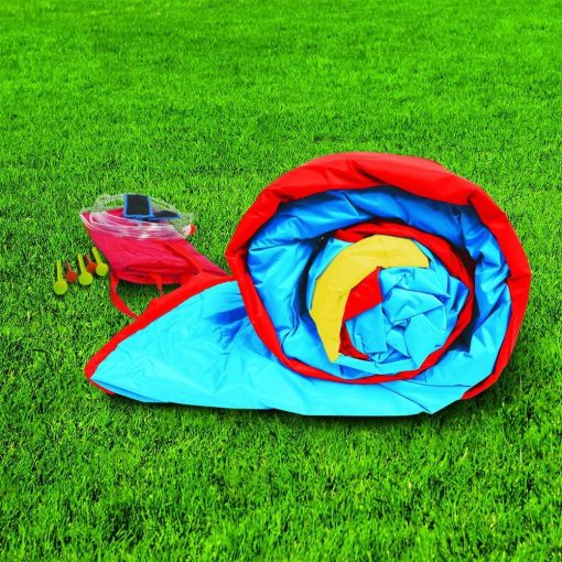 BANZAI Hydro Blast Water Park Inflatable Slide with Cannons & Basketball Hoop, 3 Slides, Heavy-Duty Dura-Tech Material