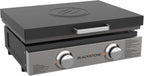 Blackstone 1666 22” Tabletop Griddle with Stainless Steel Faceplate, Powder Coated Steel, Black