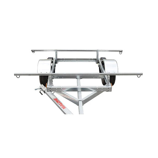 Malone LowMax 2 Kayak Trailer Package, 600 lb Capacity, Galvanized Steel, LED Lights, 70 MPH Rated Tires