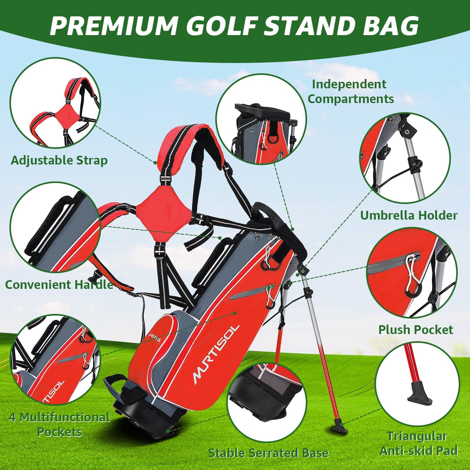 XDriveMax Kids Golf Club Set with Hood