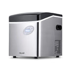 Newair Portable Ice Maker 50 lb. Daily, 12 Cubes in Under 7 Minutes - Compact Countertop Design - 3 Size Bullet Shaped Ice - for Kitchen/Office/RV/Bar - Stainless Steel