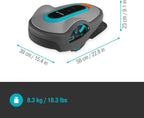 Gardena Robotmaaier SILENO minimo 500 m: intelligente grasmaaier met optimale connectiviteit, programmeerbaar met Gardena Bluetooth-app, DE-versie (15202-20)
