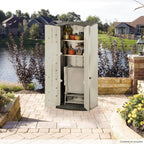 Rubbermaid Vertical Resin Weather Resistant Outdoor Storage Shed