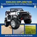 L8 Ride On Car, 2 Seater, 12V Kids Electric Car w/Remote Control, 4-Wheel Suspension, Bluetooth Speaker, Multi Music Modes, 3 Speeds, LED Lights, Xmas & Birthday Gift Ideas for Kids Ages 3+