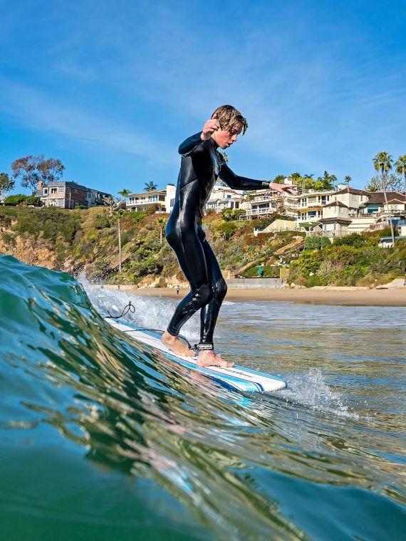 2025 Wavestorm 8ft Classic Surfboard // Foam Wax Free Soft Top Longboard for Adults and Kids of All Levels of Surfing