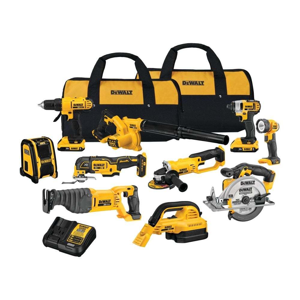 20V MAX 10-Tool Combo Kit DCK1020D2 with Batteries & Charger