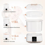 Premium 3-In-1 Baby Bottle Steam Sterilizer And Dryer With LED Monitor