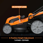 LawnMaster MEB1216K Electric Lawn Mower 16-Inch 12AMP