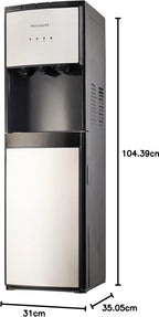 Frigidaire EFWC498 - Top Loading Cooler Dispenser -Hot & Cold Water - Child Safety Lock - Innovative Slim & Sleek Design, Holds 3 or 5 Gallon Bottles - Black