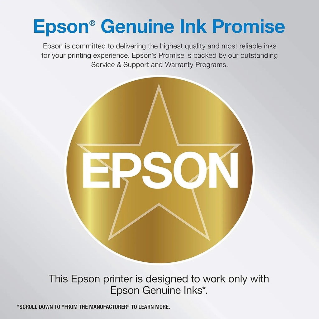 ET-4800 Wireless All-in-One Cartridge-Free Supertank Printer with Scanner, Copier, Fax, ADF and Ethernet – Ideal-for Your Home Office, White