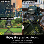 OG701 7-in-1 Outdoor Electric Grill & Smoker - Grill, BBQ, Air Fry, Bake, Roast, Dehydrate & Broil - Uses Woodfire Pellets - Portable & Weather Resistant