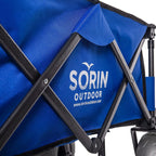 Sorin Outdoor Heavy Duty Foldable Beach Cart with Balloon Wheels – Easy Setup, Durable Fabric, Versatile Use for Sand and Camping