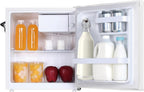Frigidaire EFR176 Retro Compact Fridge with Chiller Mini Refrigerator with Built-in Bottle Opener for Office, Bedroom, Dorm Room or Cabin, 1.6 cu ft 16" D x 18" W x 18.5" H, Moonlight