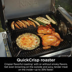Ninja FlexFlame, Grill and Smoker, Electric and Propane Grill, Roaster, BBQ Grill, 5-in-1 Cooking System, 3 Burner, Digital Control, Outdoor Cooking, Griddle, Pizza Maker, Stainless Steel, PG301