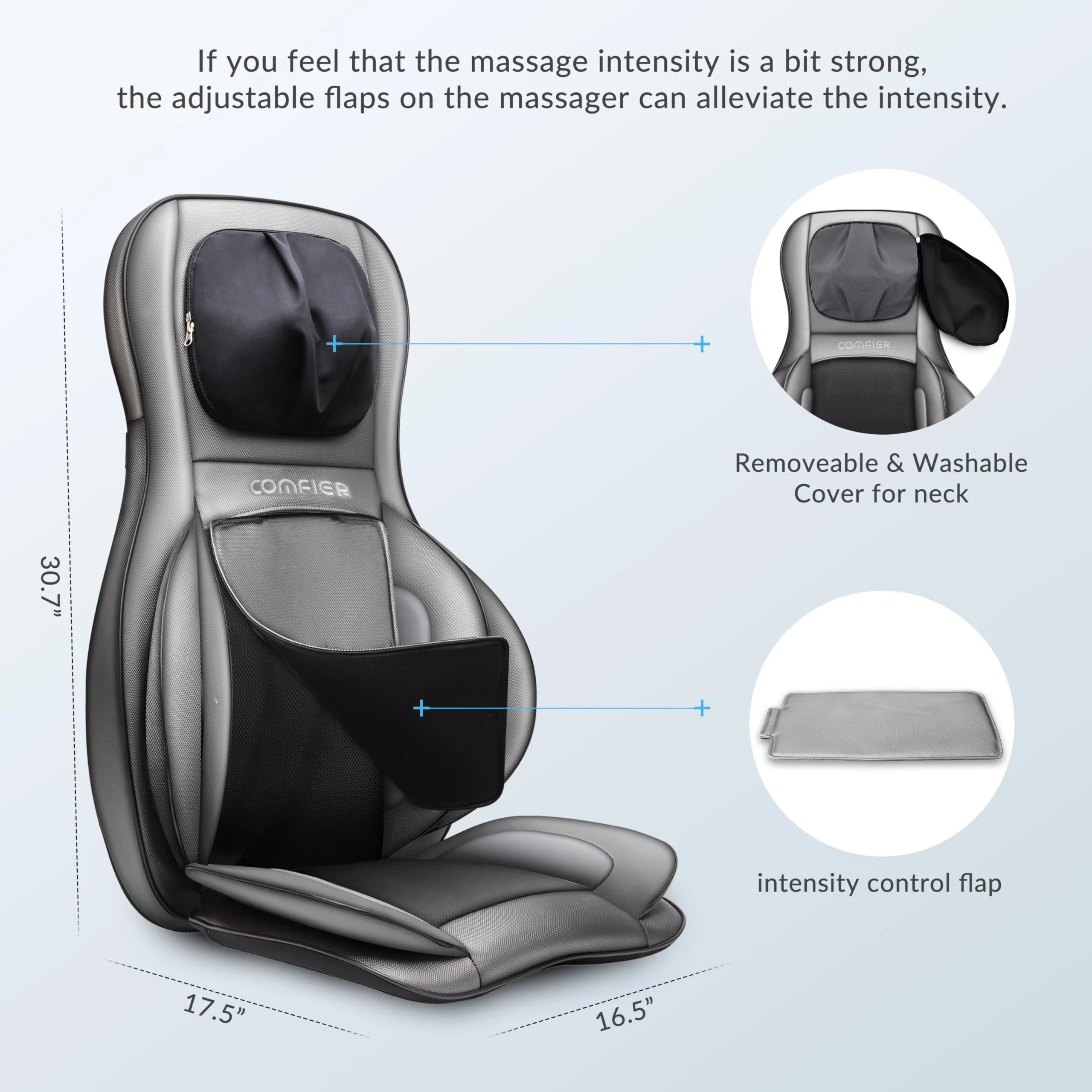 COMFIER Shiatsu Neck Back Massager with Heat