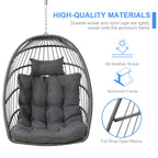 LEYCAY Egg Chair with Stand, Hanging Egg Swing Hammock Chair