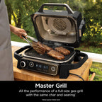 OG701 7-in-1 Outdoor Electric Grill & Smoker - Grill, BBQ, Air Fry, Bake, Roast, Dehydrate & Broil - Uses Woodfire Pellets - Portable & Weather Resistant