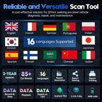 Bidirectional Scan Tool: 2024 Newest Automotive Scanner Diagnostic Tool with ECU Coding, Active Tests, All System Scan, 36+ Resets, Crankshaft Relearn, Android 10, 3-Year Updates
