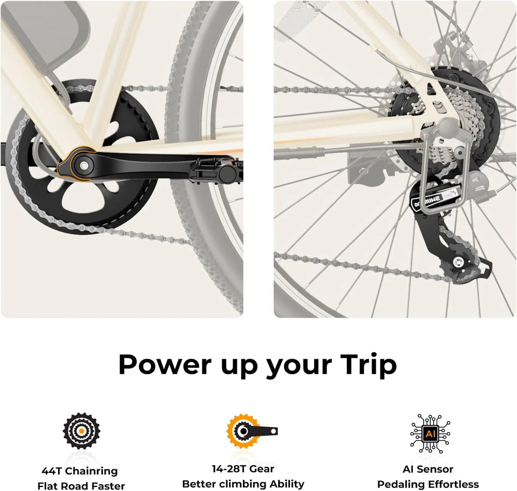 Eb5 Electric Bike 500W Motor 40Miles 20Mph