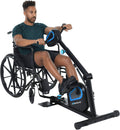 Exerpeutic 2000M Motorized Under Desk Exercise Bike – Adjustable Electric Pedal Exerciser for Legs & Arms – Fitness Equipment for Home & Office