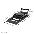 Black Widow Hydraulic Car Lift with Ramp – 3,000 lb. per pair Capacity  sgtnighsdesigns
