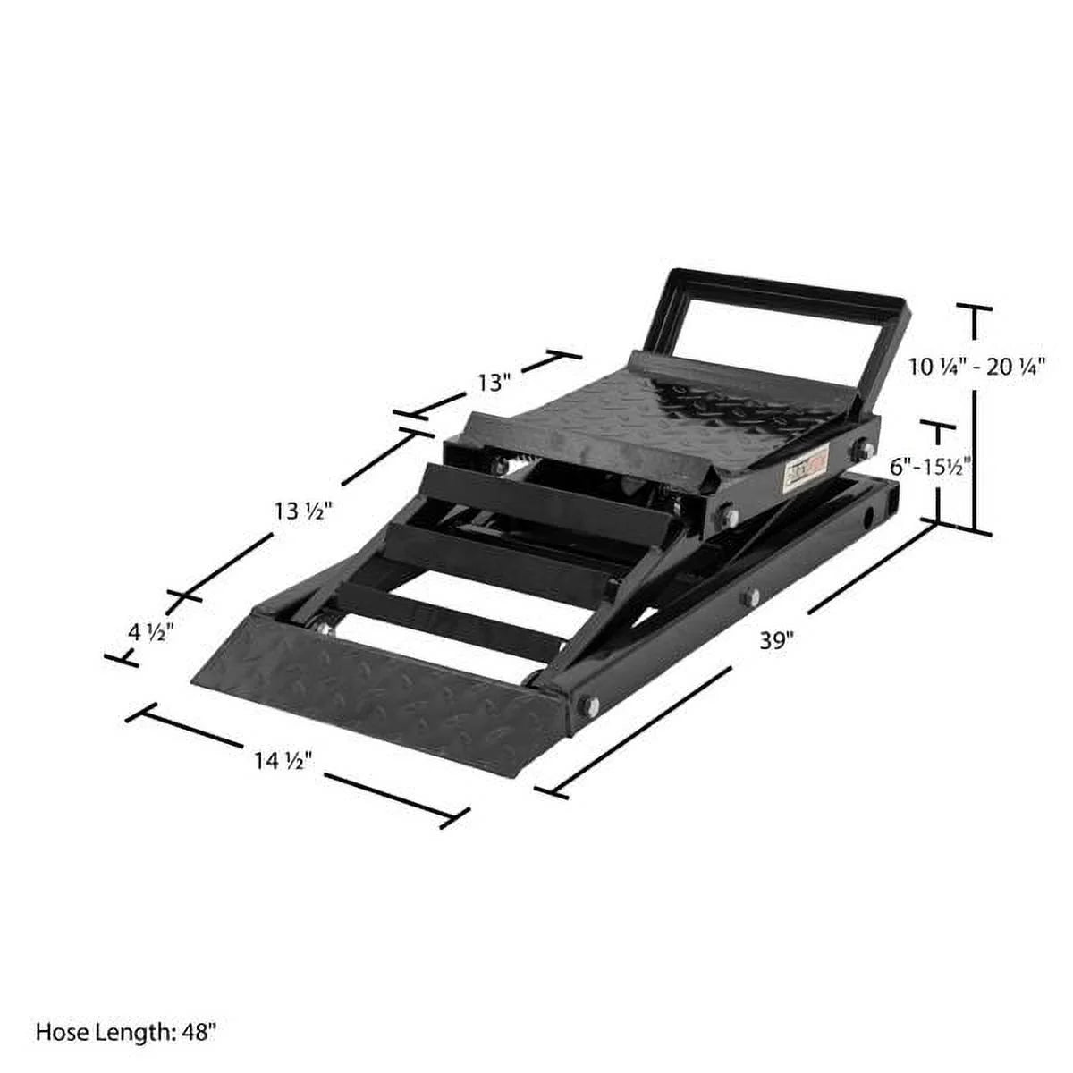Black Widow Hydraulic Car Lift with Ramp – 3,000 lb. per pair Capacity  sgtnighsdesigns