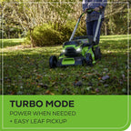 Greenworks 60V 21” Cordless (Self-Propelled) Lawn Mower , 2 x 4.0Ah Batteries and Dual Port Rapid Charger