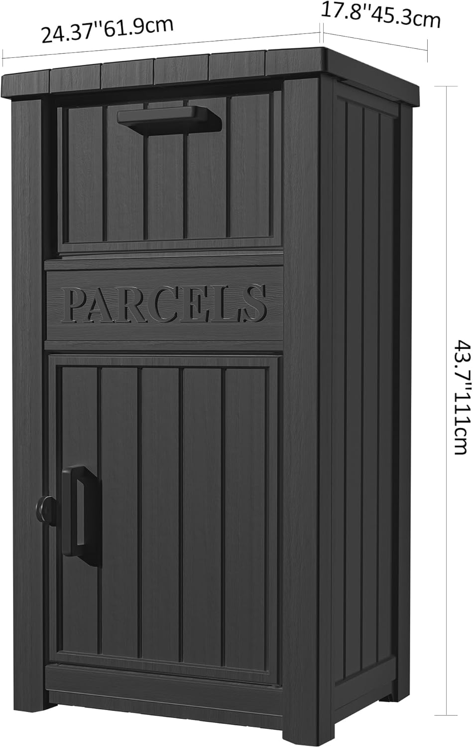 LHBGO Package Delivery Box for Outside, Storage Box with Lockable Secure