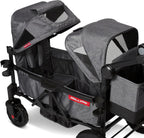 Stroller Wagon, 4 Seater Wagon Stroller for Kids with Low Sides, Baby Stroller Wagon, Quad Stroller