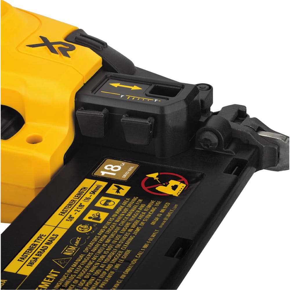 20V MAX XR Lithium-Ion Cordless 18-Gauge Brad Nailer (Tool Only) DCN680B