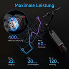 Xiaomi E-Scooter with German Road Legal (Max 20 km/h, Up to 70 km Range & 25 Percent Incline, Pneumatic Tyres, Dual Brakes, Display, Aluminium Body, App)